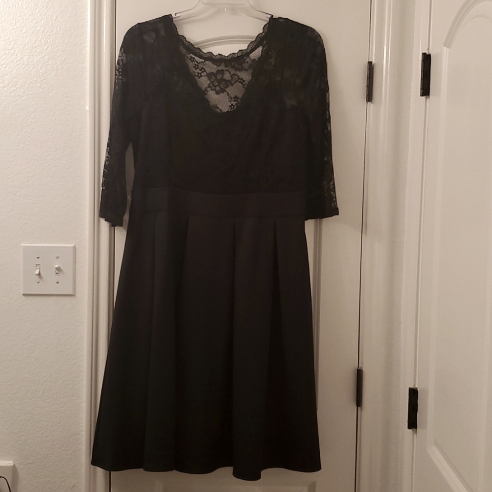 Black Matte Lace Formal